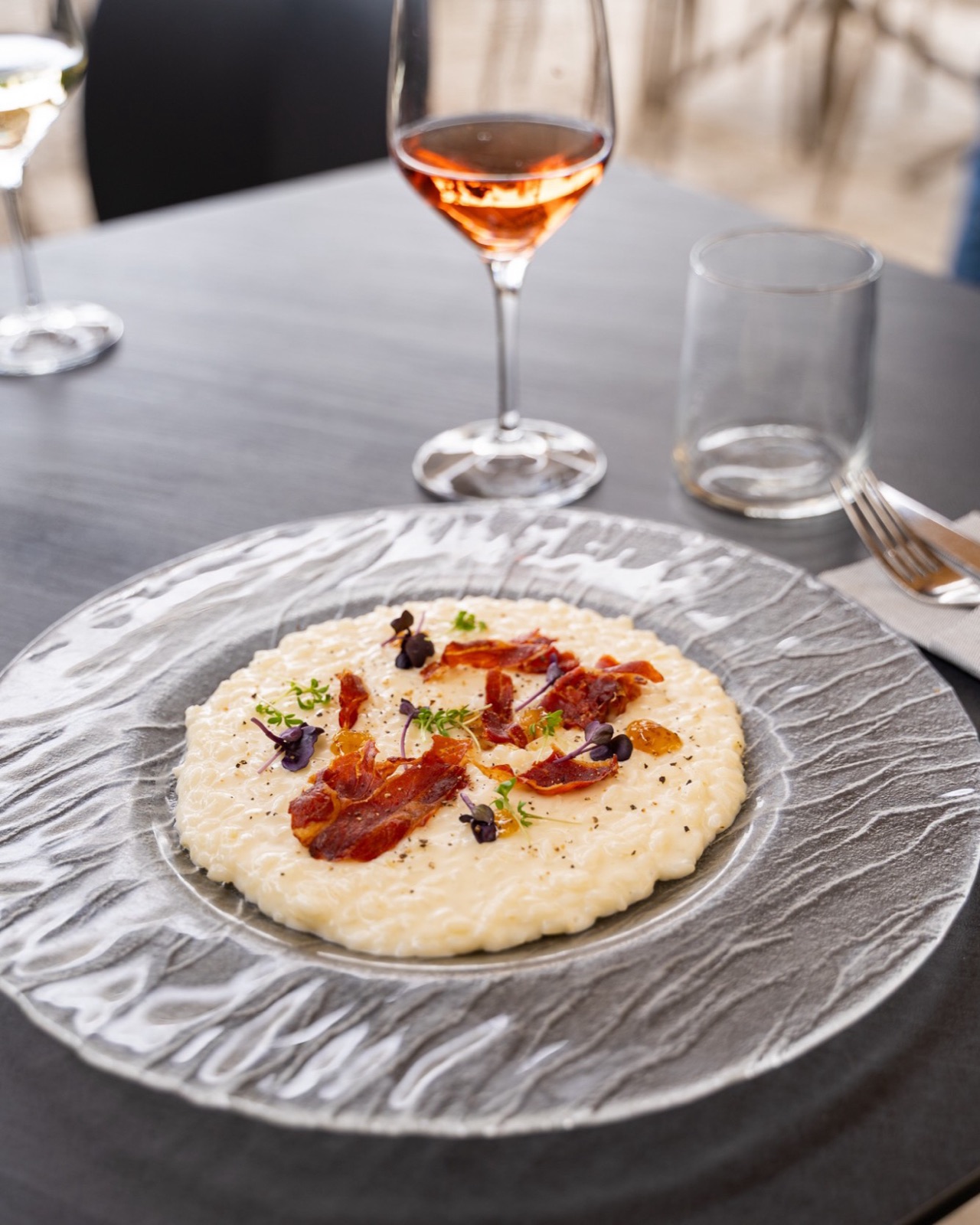 Risotto con prosciutto croccante, Luca's Coffee & Restaurant