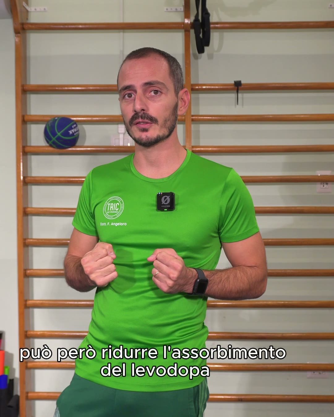 Il Dott. Fabrizio Angeloro in un reel informativo di TRIC Centro Parkinson